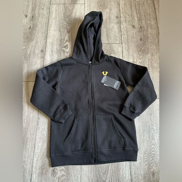True religion zipper sweater with beautiful graphic - Picture 1 of 4